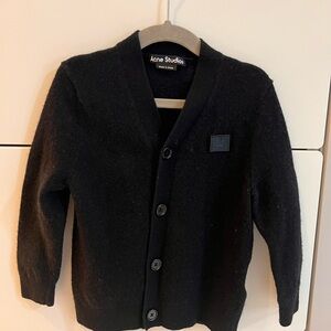 Acne Studios Kids Black Cardigan